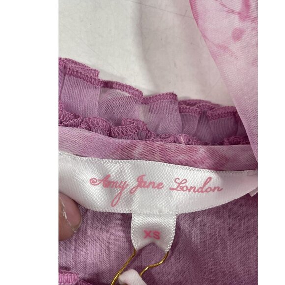 AMY JANE LONDON $459 loveshackfancy style organza whimsical aurora gown XS NWT - Picture 8 of 8